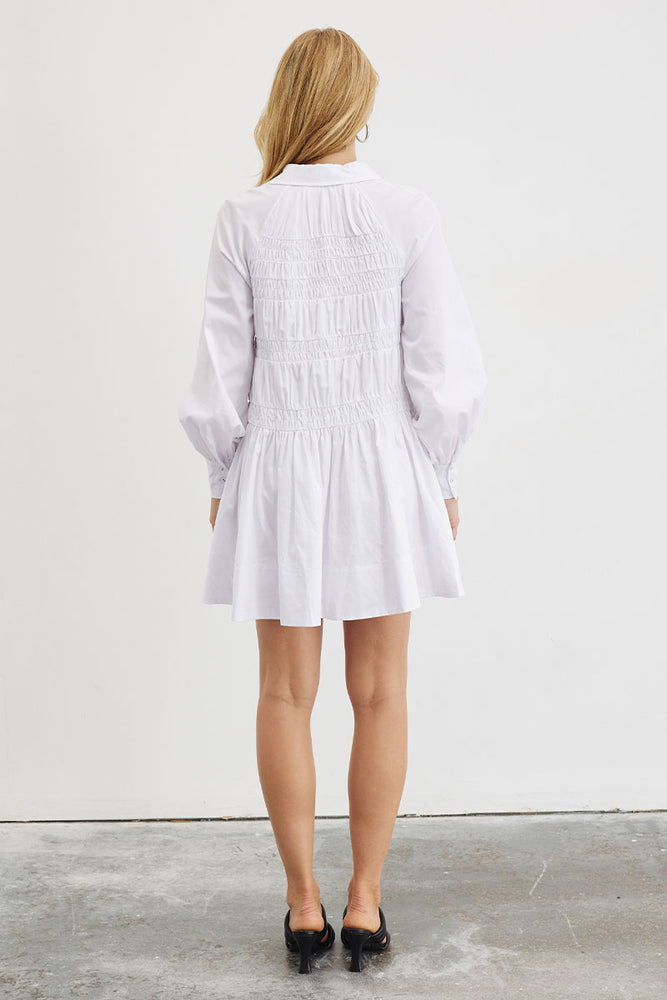 
                  
                    Sovere women's Clothing Sydney Zola Smock Dress White
                  
                