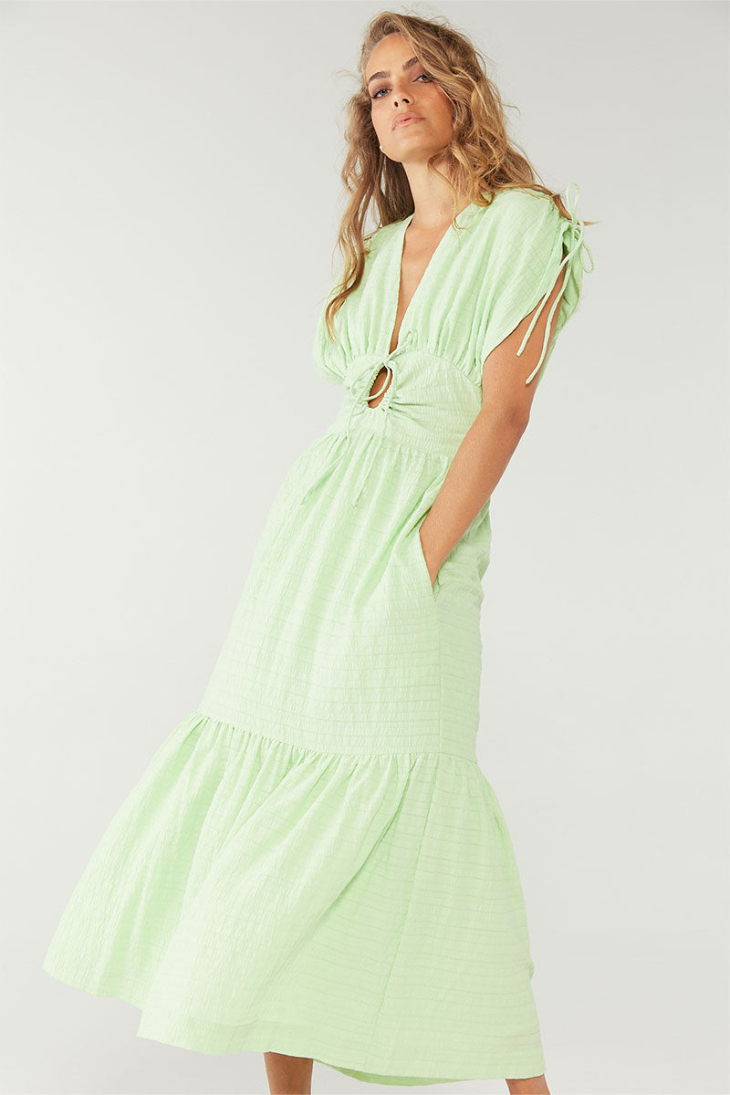 
                  
                    LUCID MIDI DRESS - LIME
                  
                