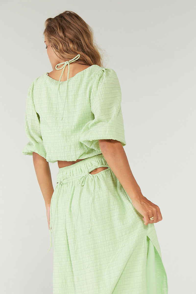 
                  
                    LUCID CROP BLOUSE - LIME
                  
                