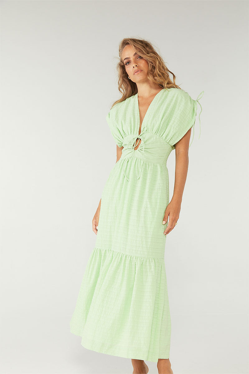 
                  
                    LUCID MIDI DRESS - LIME
                  
                