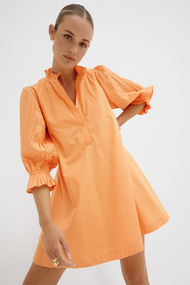 
                  
                    FOCUS PLEAT SMOCK DRESS - PAPAYA
                  
                