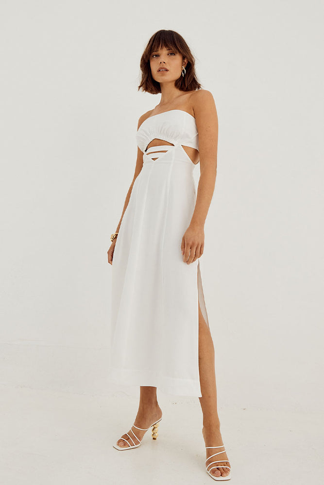 
                  
                    Sovere Studio women's Clothing Sydney Horizon midi dress white
                  
                
