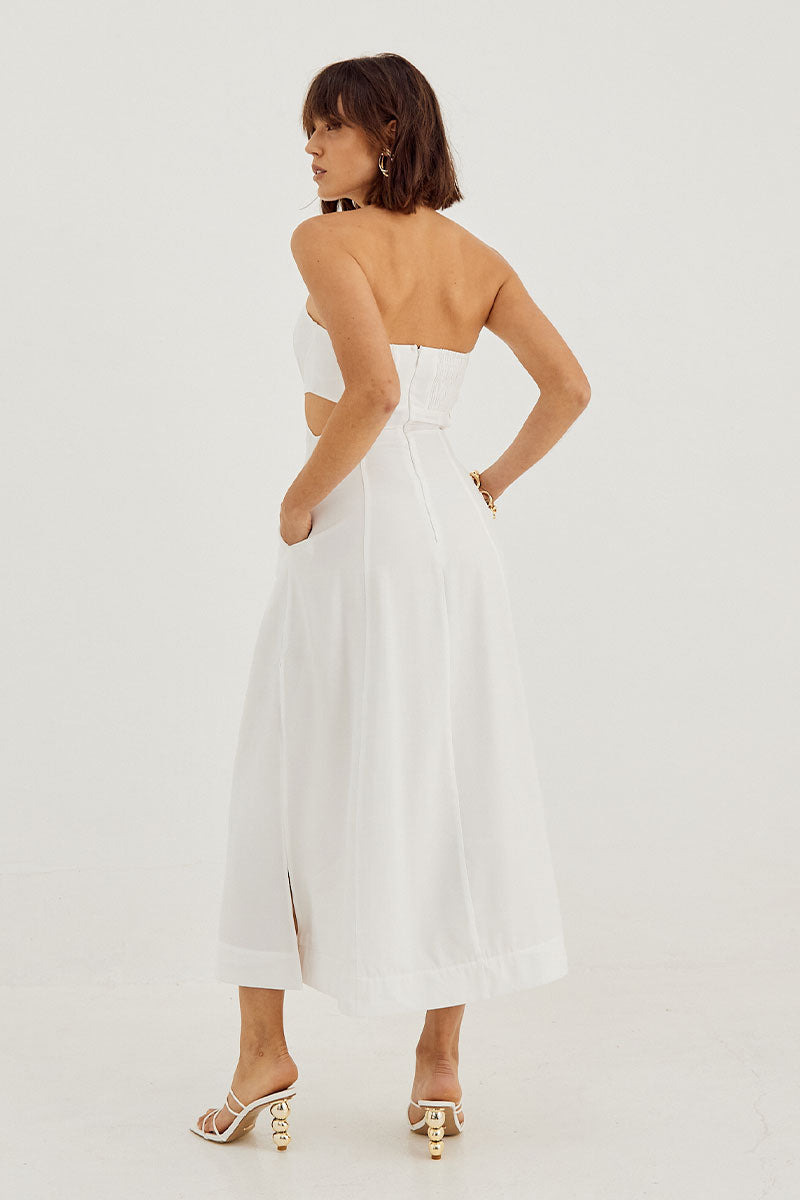 
                  
                    Sovere Studio women's Clothing Sydney Horizon midi dress white
                  
                