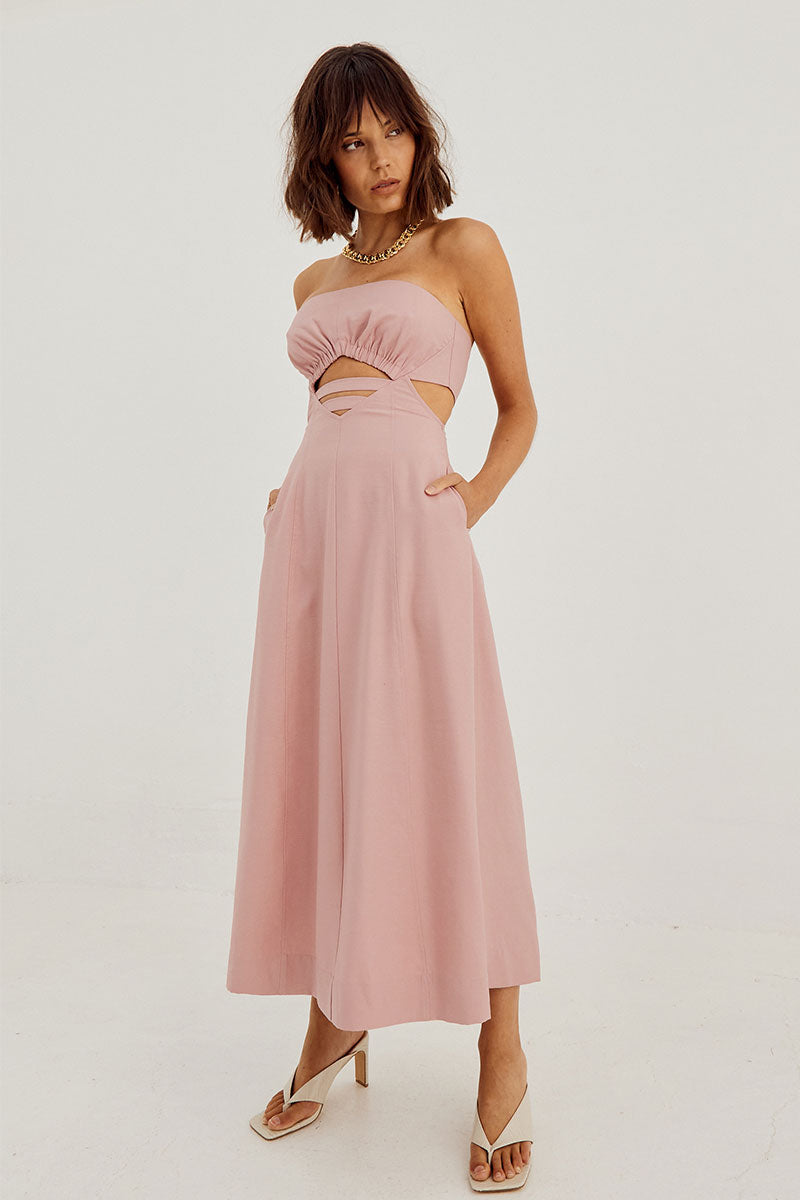 
                  
                    Sovere Studio Womens Clothing Sydney Horizon midi dress pink 
                  
                