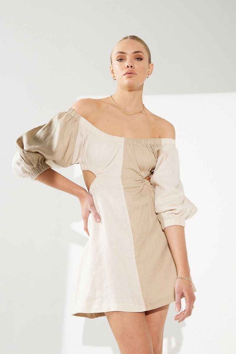 DUO SPLICE DRESS