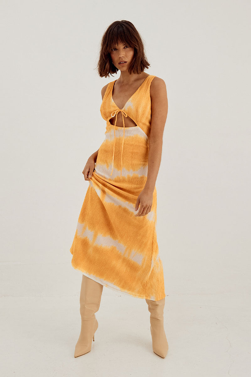 Sovere Studio Womens Clothing Sydney nova midi dress Orange