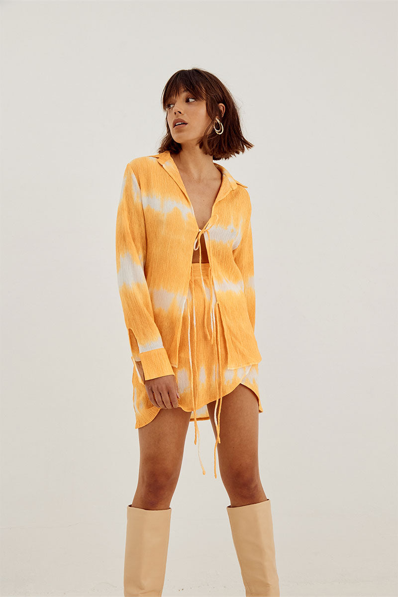 Sovere Studio Womens Clothing Sydney Nova Mini Skirt Orange