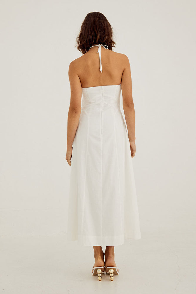 
                  
                     Sovere Studio women's Clothing Sydney Outline Midi Dress White
                  
                