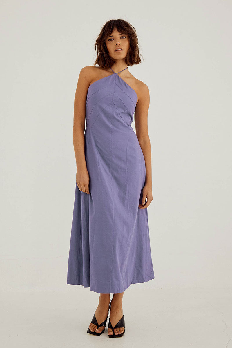  Sovere Studio women's Clothing Sydney Outline Midi Dress Purple