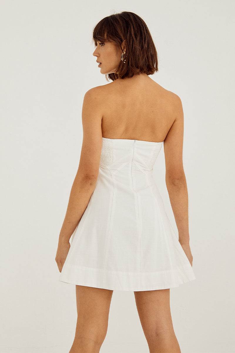 
                  
                     Sovere Studio women's Clothing Sydney Outline Mini Dress White
                  
                