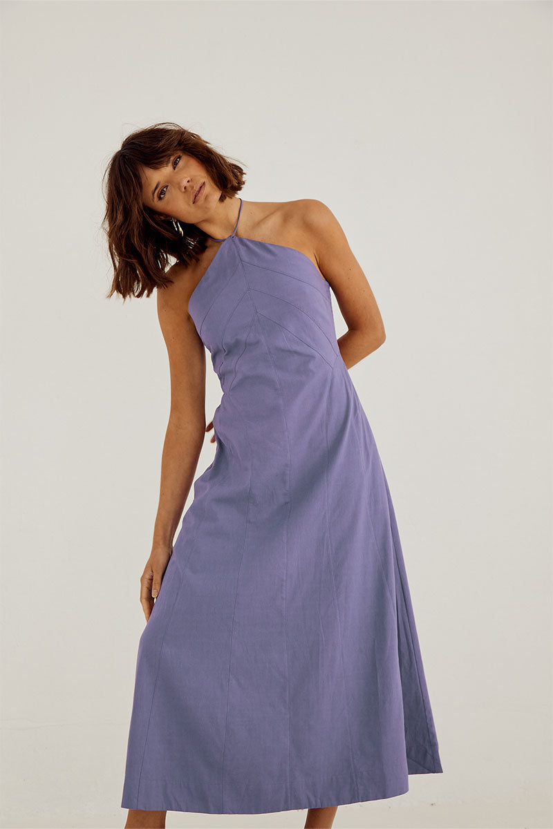
                  
                    Sovere Studio women's Clothing Sydney Outline Midi Dress Purple
                  
                