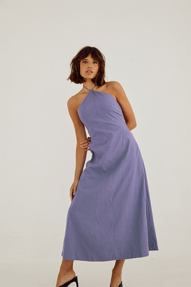 
                  
                    Sovere Studio women's Clothing Sydney Outline Midi Dress Purple
                  
                