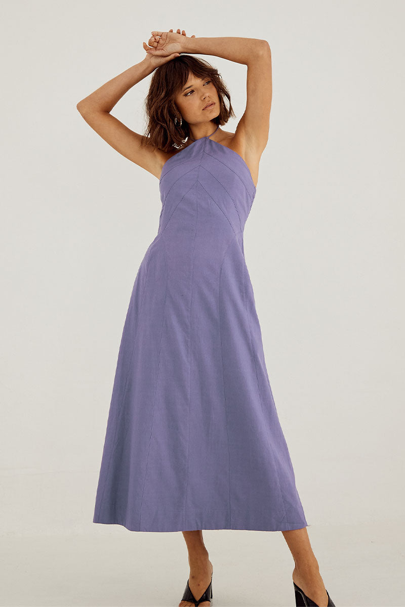 
                  
                    Sovere Studio women's Clothing Sydney Outline Midi Dress Purple
                  
                