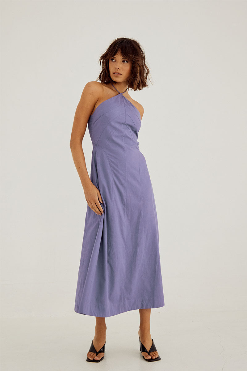 
                  
                    Sovere Studio women's Clothing Sydney Outline Midi Dress Purple
                  
                