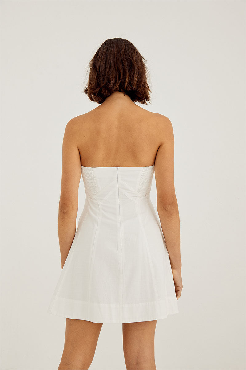 
                  
                     Sovere Studio women's Clothing Sydney Outline Mini Dress White
                  
                