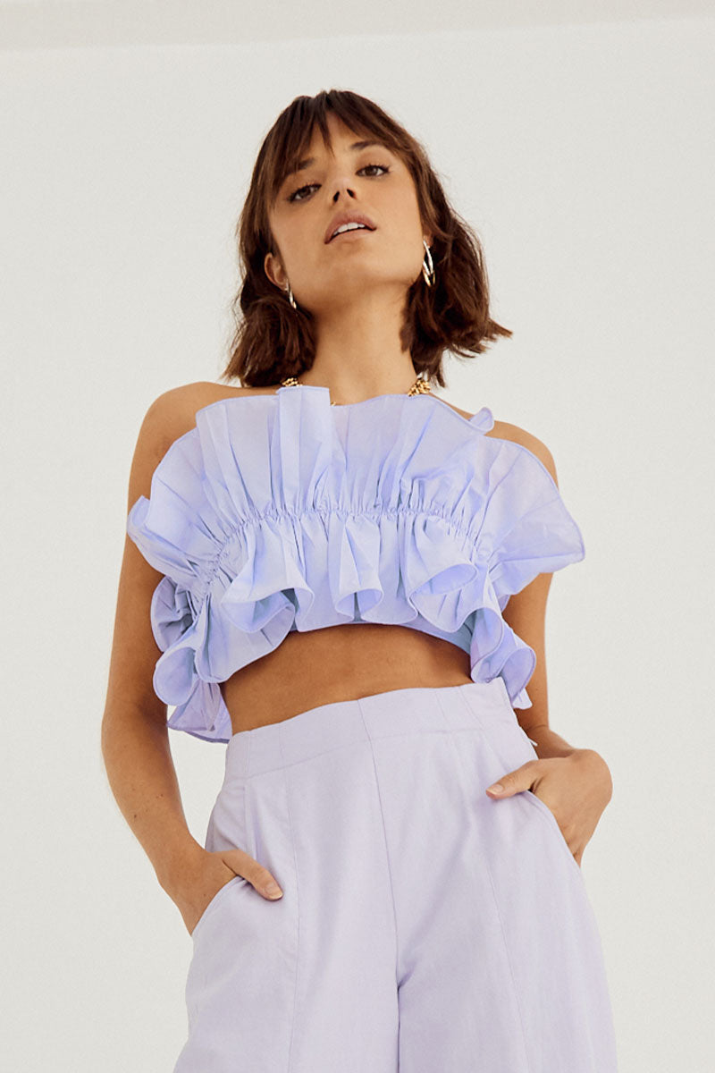 
                  
                    Sovere Studio women's Clothing Sydney Rapture Crop Bodice Purple
                  
                