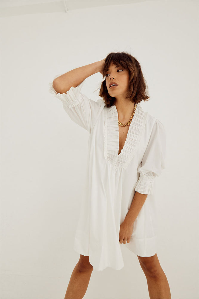 
                  
                    Sovere Studio women's Clothing Sydney Rapture Smock Dress White
                  
                