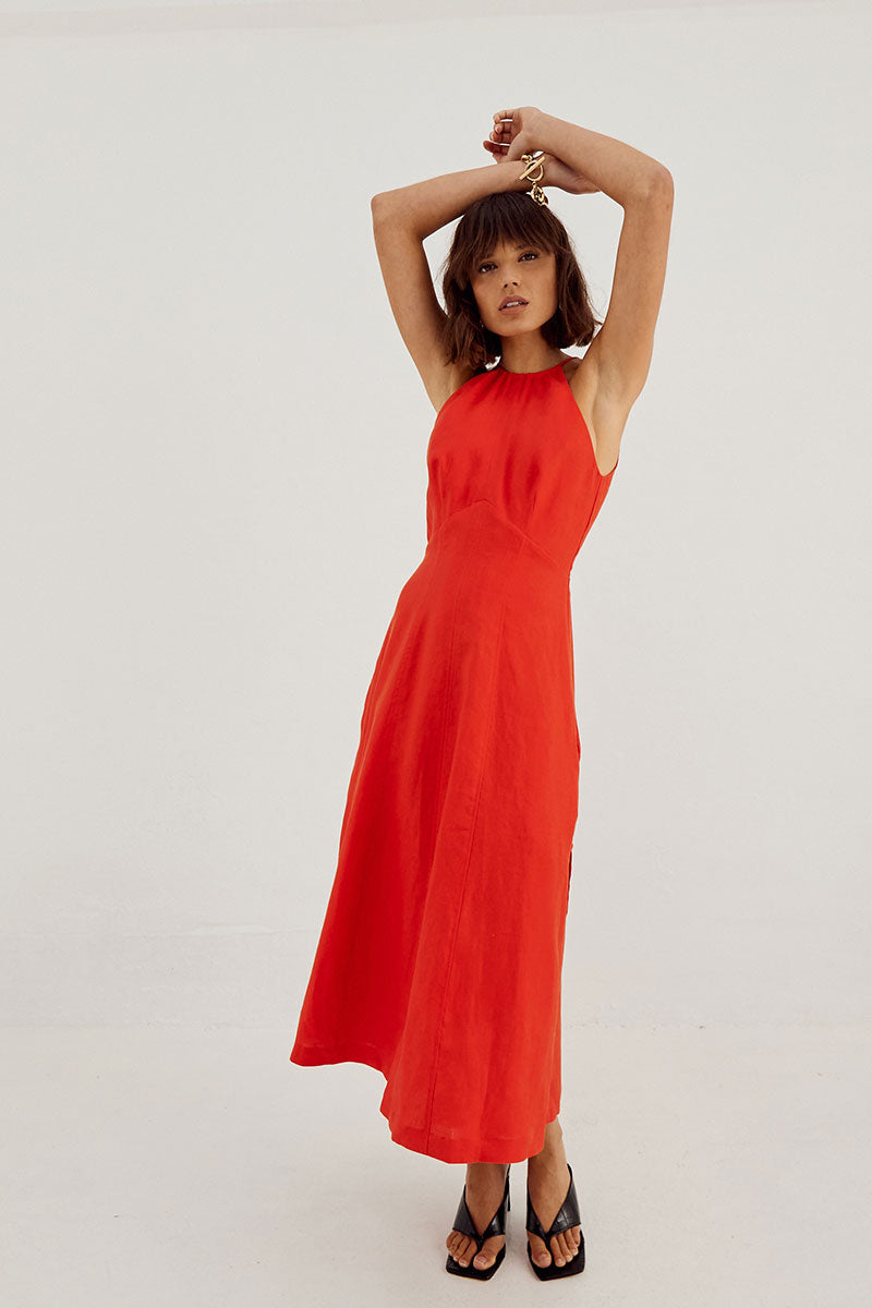 
                  
                        RELISH-HALTER-MIDI-DRESS5  800 × 1200px  Sovere Studio women's Clothing Sydney Relish Halter Midi Dress Red
                  
                