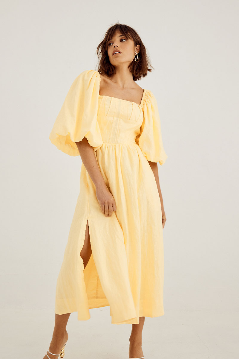 
                  
                    Sovere Studio women's Clothing Sydney Relish Midi Dress Yellow
                  
                