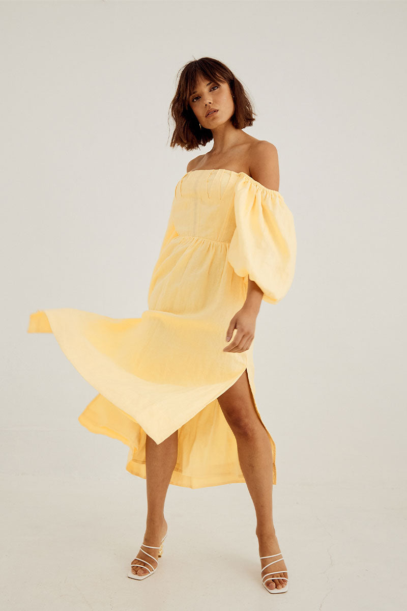 
                  
                    Sovere Studio women's Clothing Sydney Relish Midi Dress Yellow
                  
                