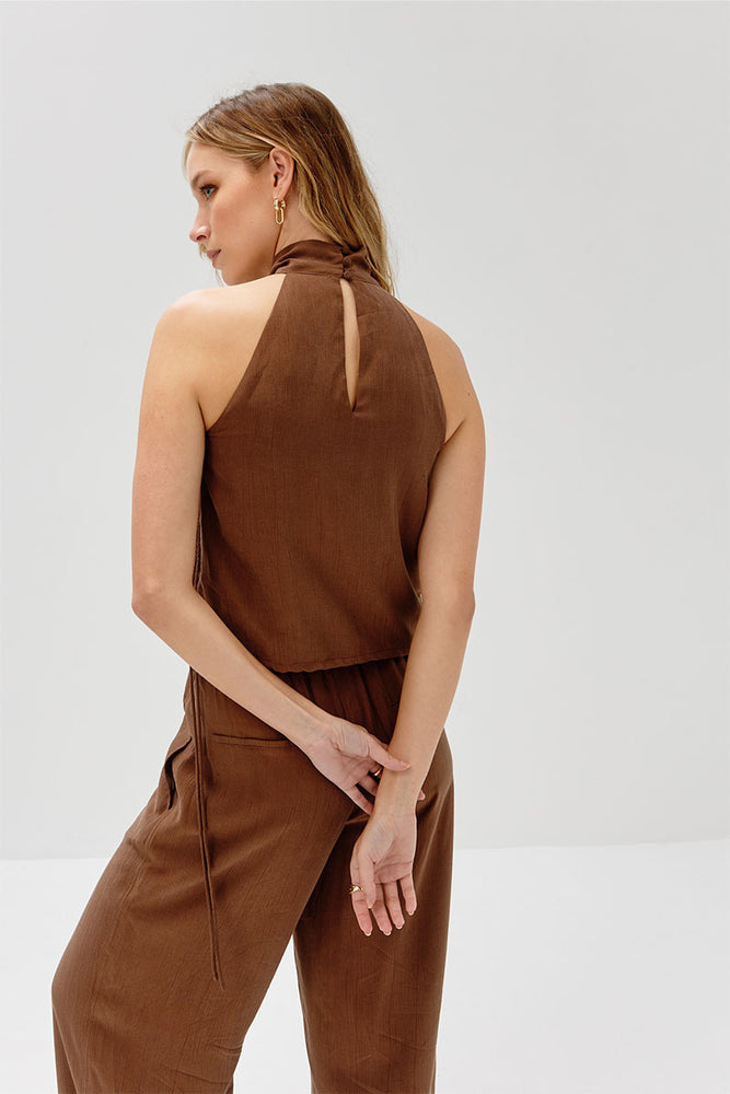 
                  
                    Sovere Studio women's Clothing Sydney Identity top brown
                  
                