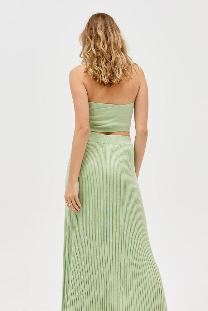 
                  
                    Sovere Studio women's Clothing Sydney green knit skirt
                  
                