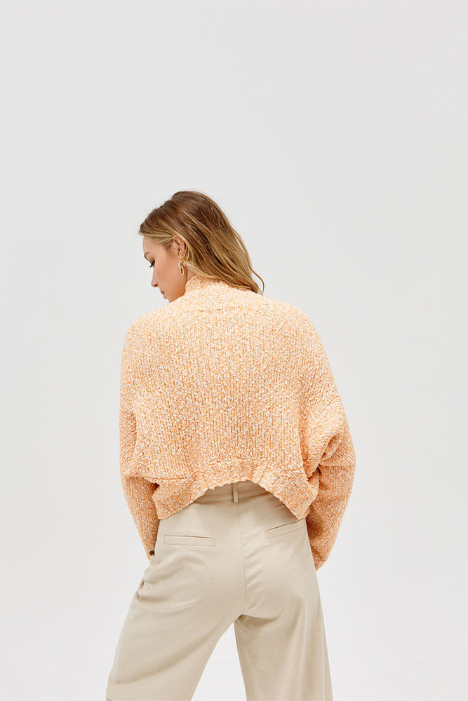 
                  
                    Sovere Studio women's Clothing Sydney Inverse Crop Cardigan Orange
                  
                