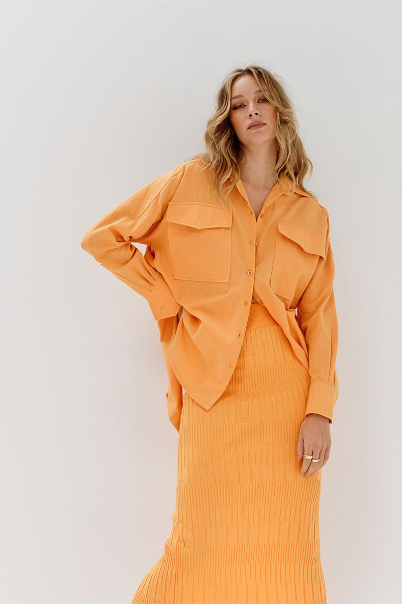 
                  
                    Sovere Studio women's Clothing Sydney Flux Shirt Orange
                  
                