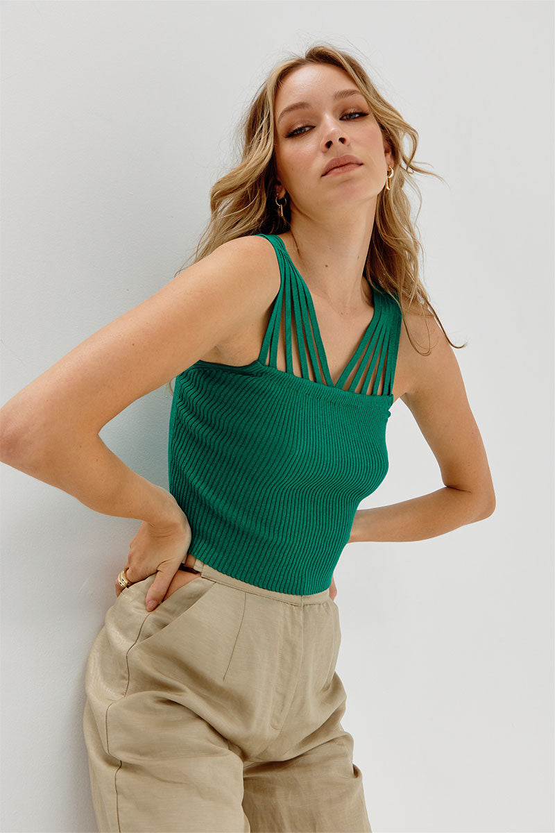 
                  
                    Sovere Studio women's Clothing Sydney Green Knit Top
                  
                