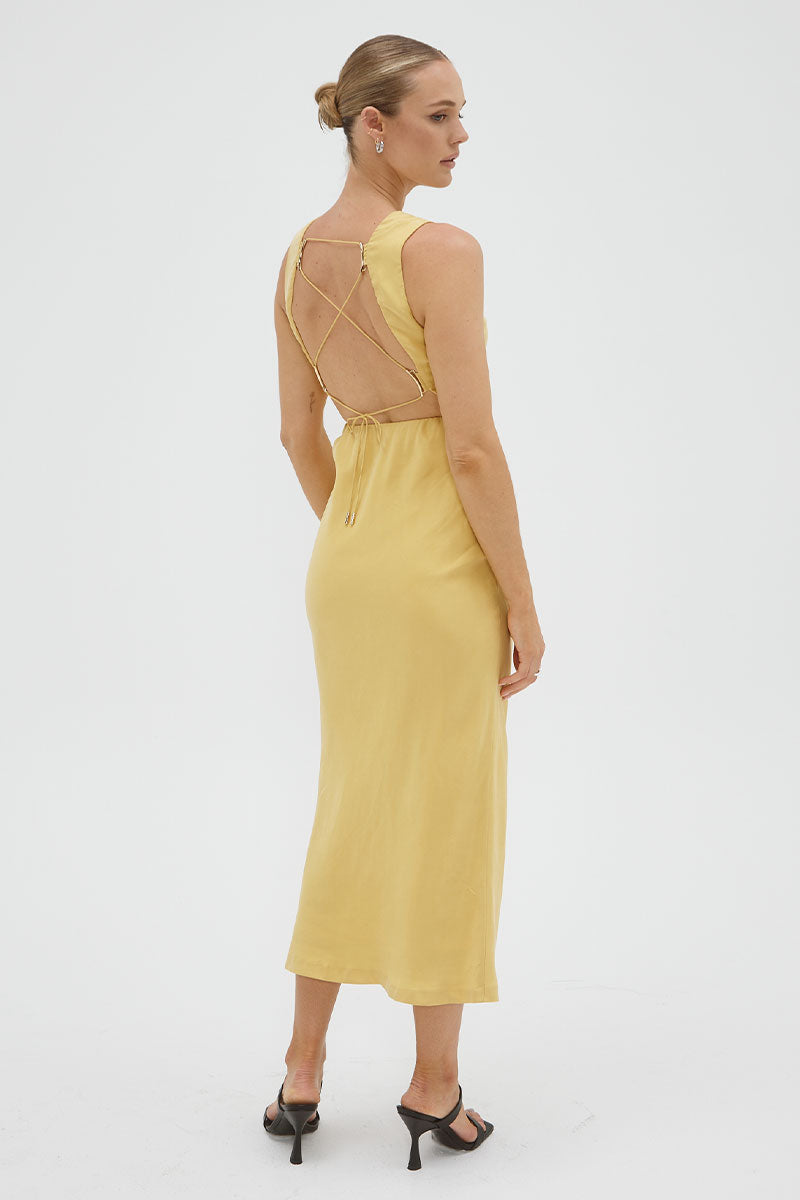 
                  
                    Sovere Studio women's Clothing Sydney Arcade Slip Dress Golden
                  
                