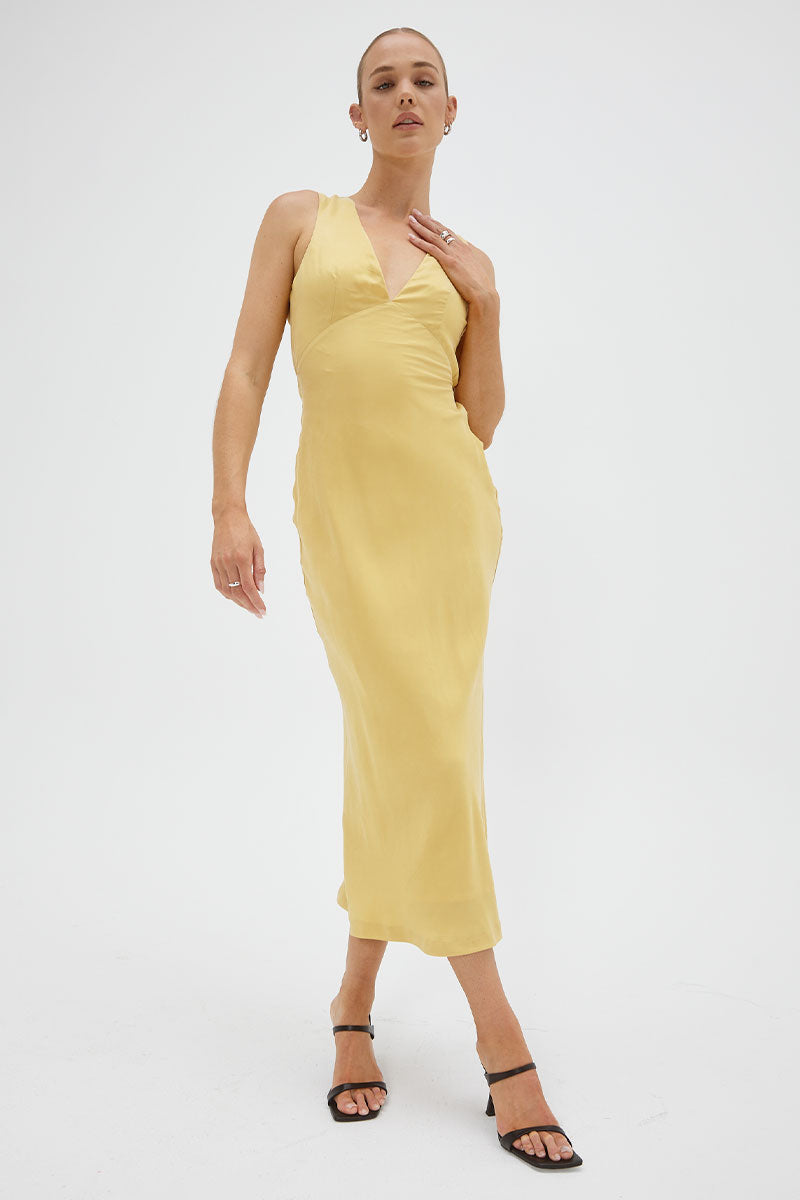 Sovere Studio women's Clothing Sydney Arcade Slip Dress Golden