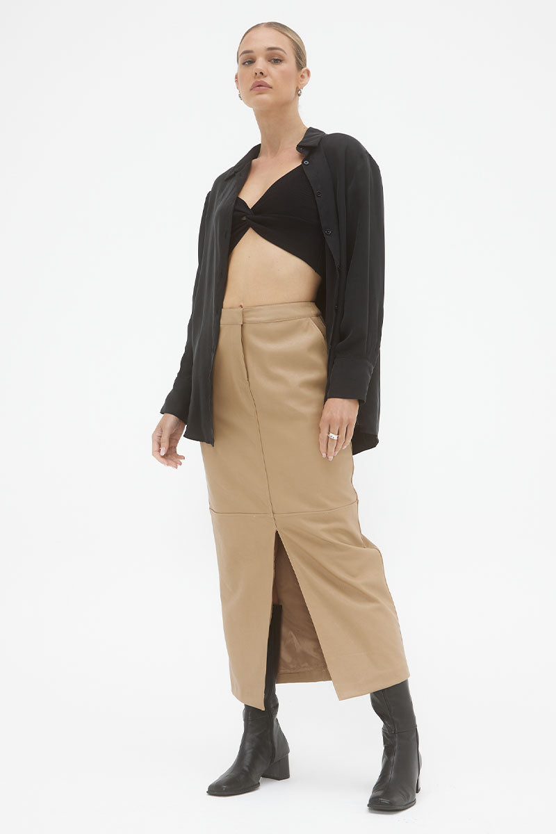 
                  
                    Sovere Studio women's Clothing Sydney Ascend maxi skirt beige
                  
                
