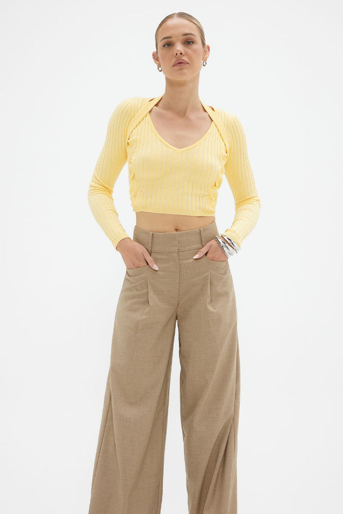 
                  
                    Sovere Studio women's Clothing Sydney Intwine knit Top Yellow
                  
                