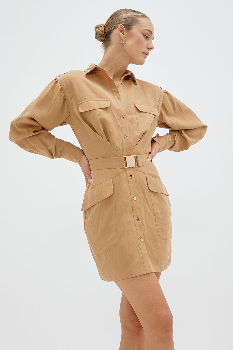 
                  
                    Sovere Studio women's Clothing Sydney Nouvelle Cargo Shirt Dress Beige
                  
                
