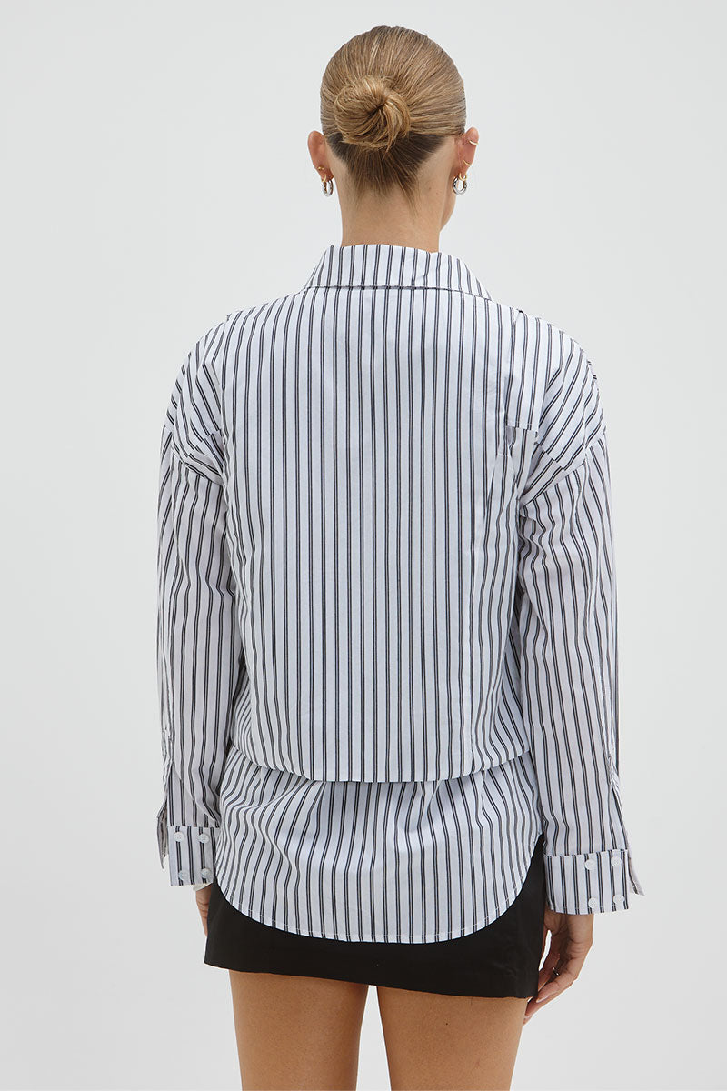 
                  
                    Sovere Studio women's Clothing Sydney Vestige shirt Black and white stripe
                  
                
