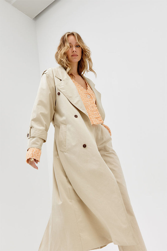 
                  
                    Sovere Studio women's Clothing Sydney Agency Trench coat Beige
                  
                