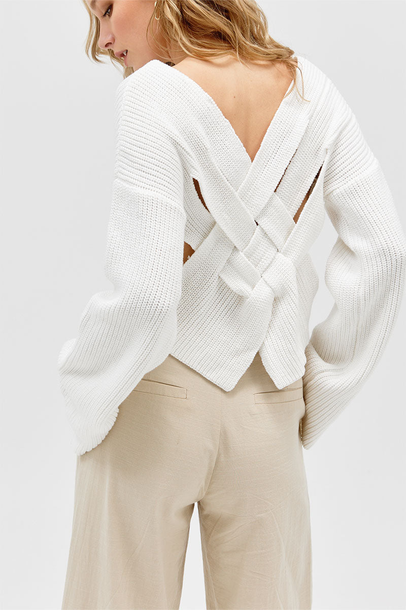 
                  
                    Sovere Studio women's Clothing Sydney Interlock Crop Knit White
                  
                