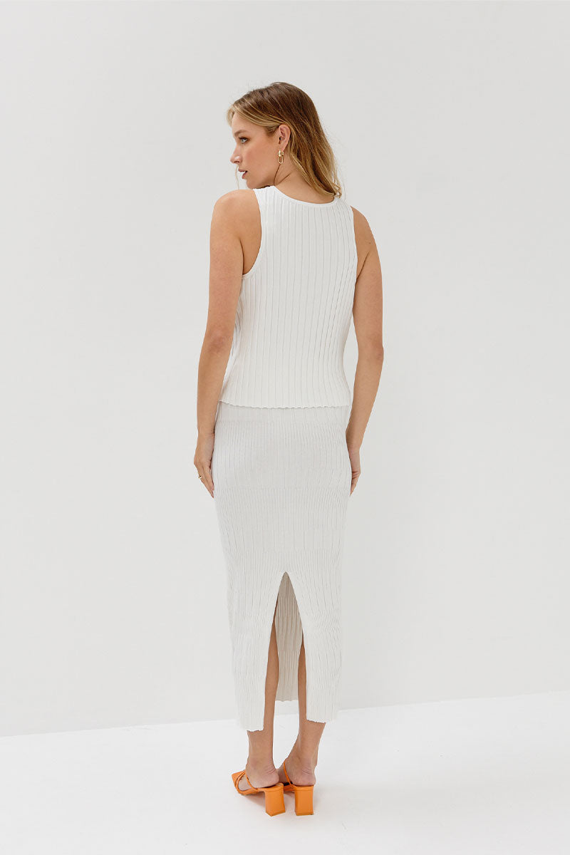 
                  
                    Sovere Studio women's Clothing Sydney Recline Knit Skirt White
                  
                