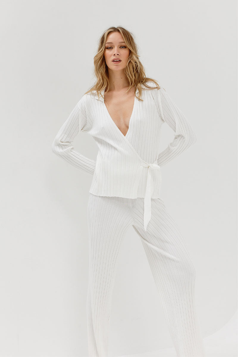 Sovere Studio women's Clothing Sydney Recline Pant White