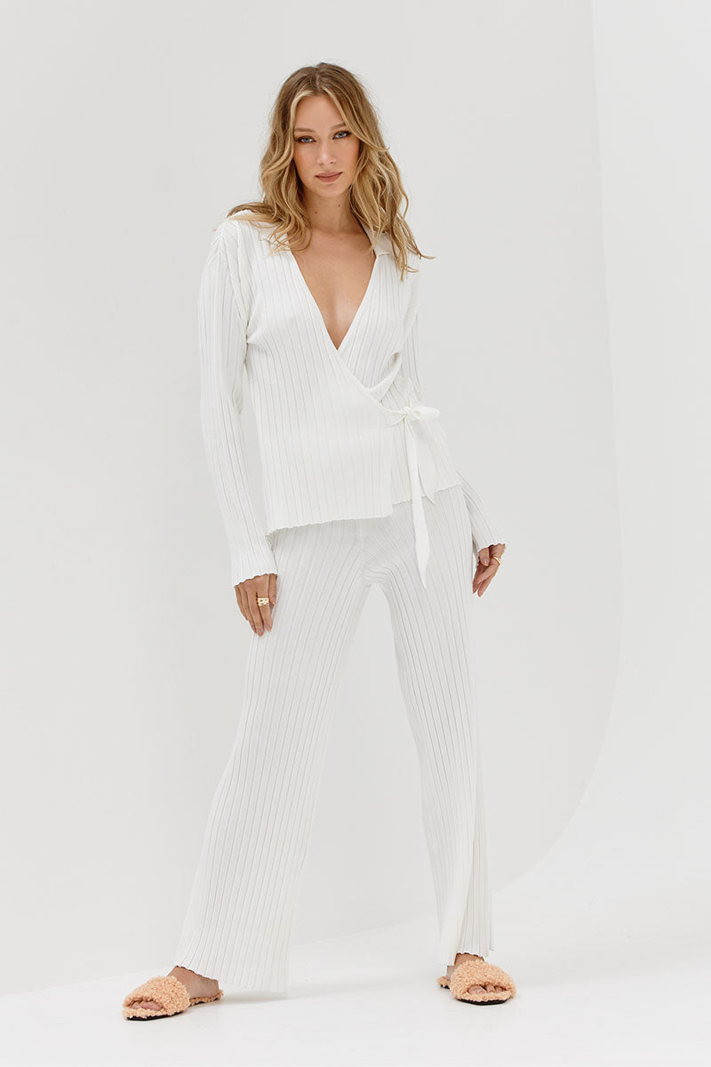 Sovere Studio women's Clothing Sydney Recline Pant White 