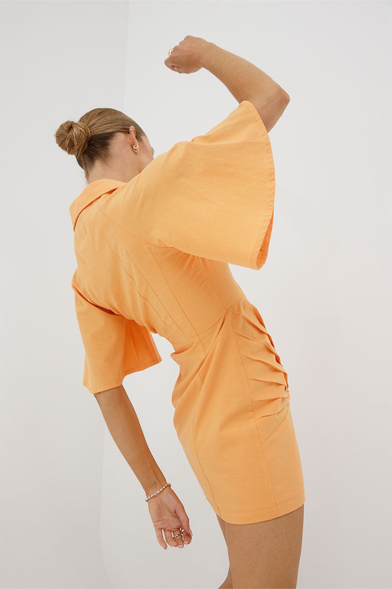 
                  
                    OUTLINE SHIRT DRESS - PAPAYA
                  
                