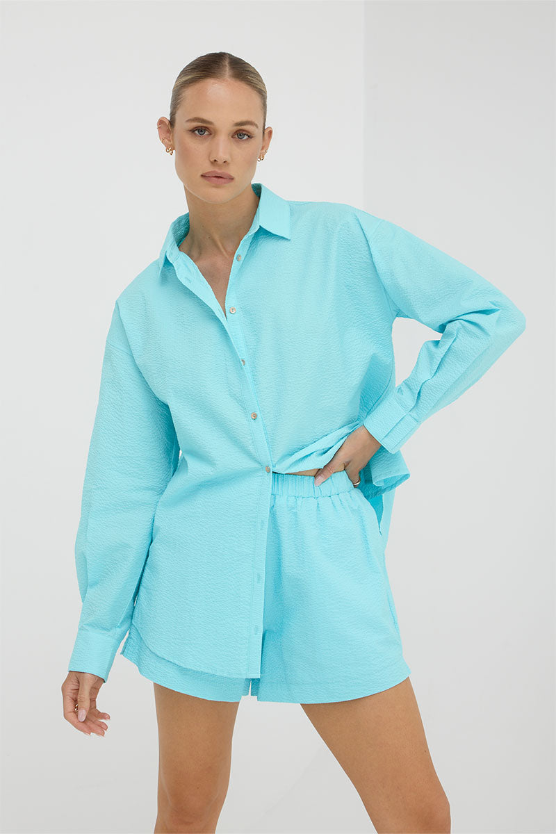 Sovere Studio Women's Clothing Sydney Pixie Shirt Blue