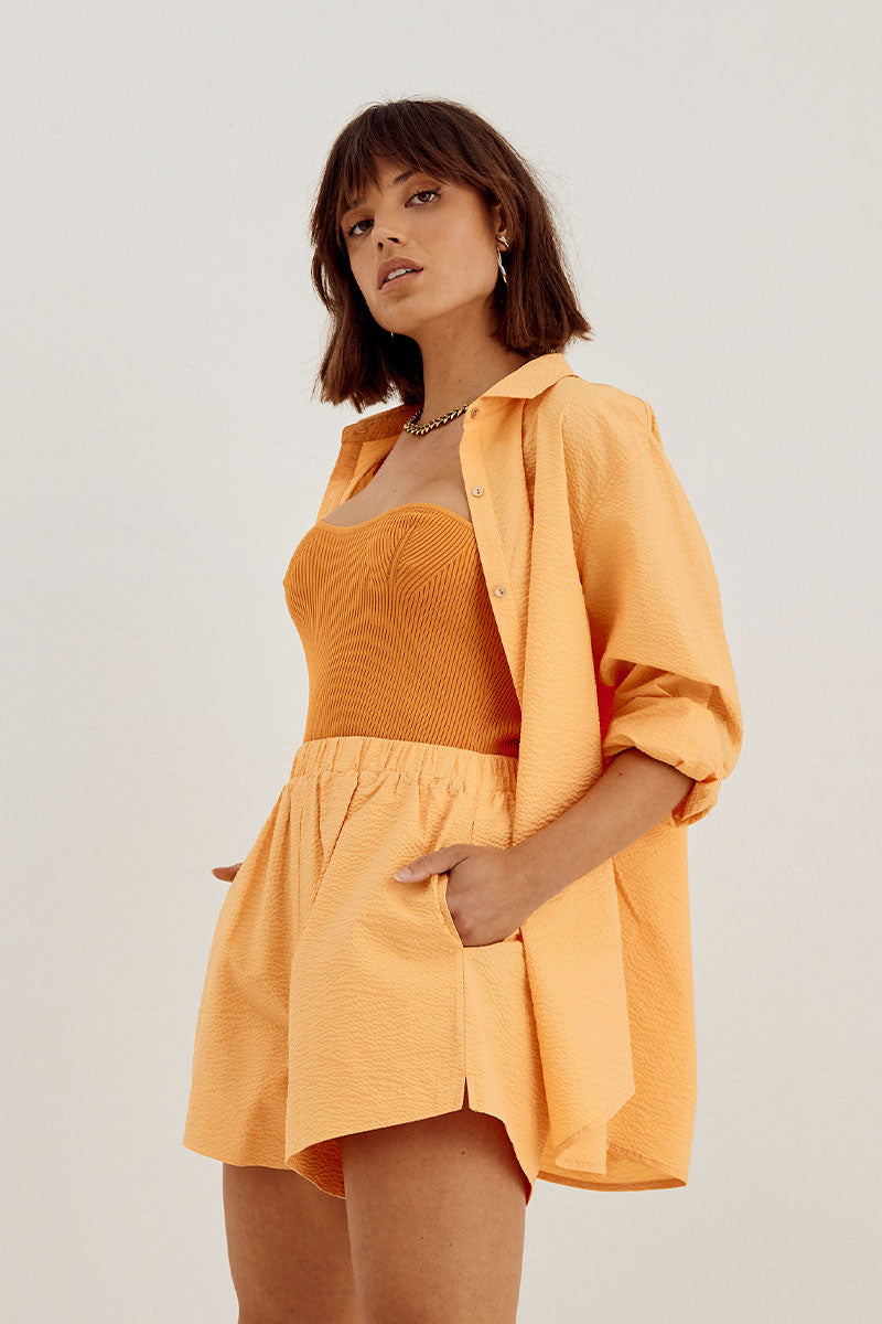 Sovere Studio women's Clothing Sydney Pixie Short Orange 